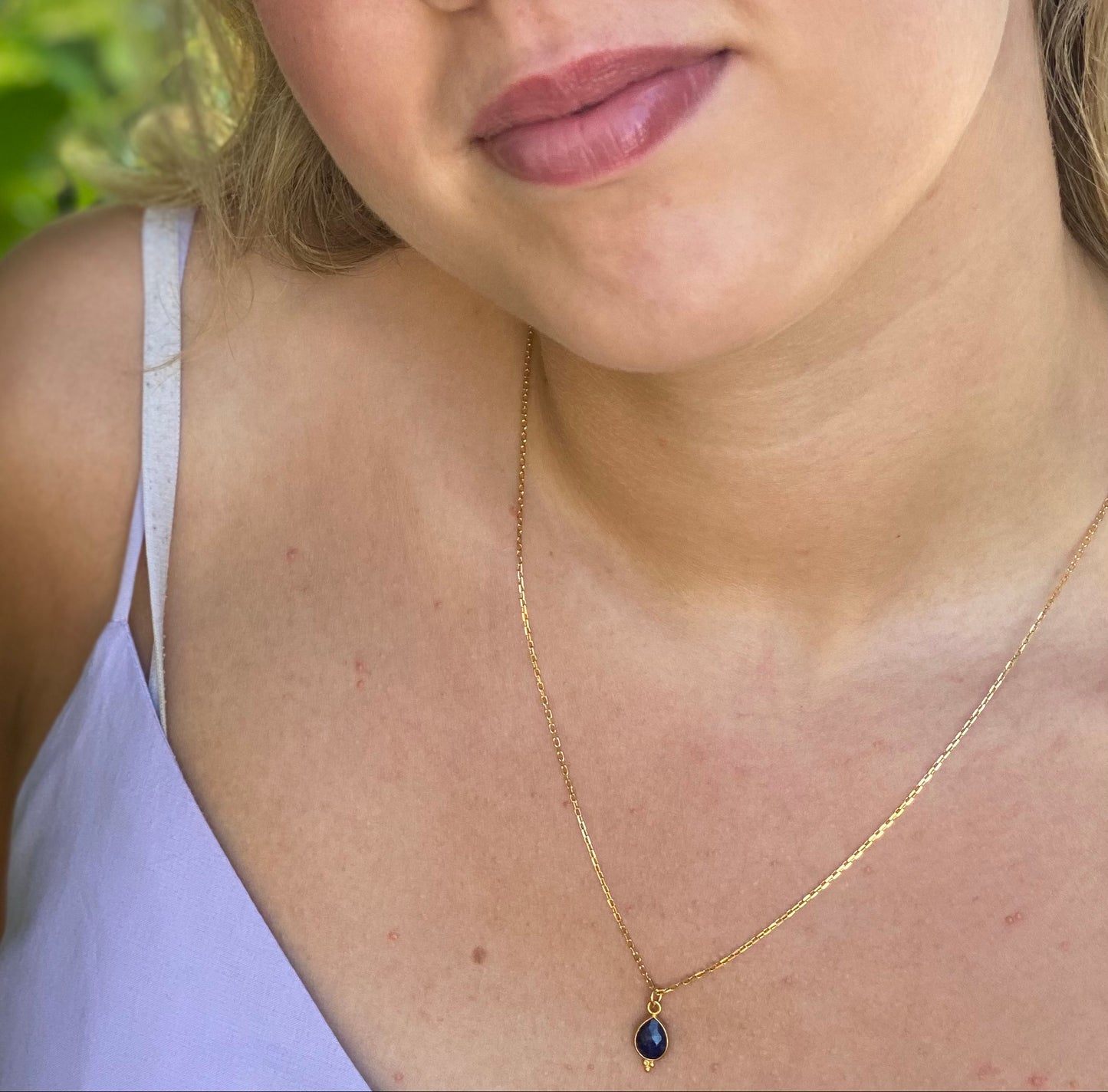 #136 Halskæde Sodalite