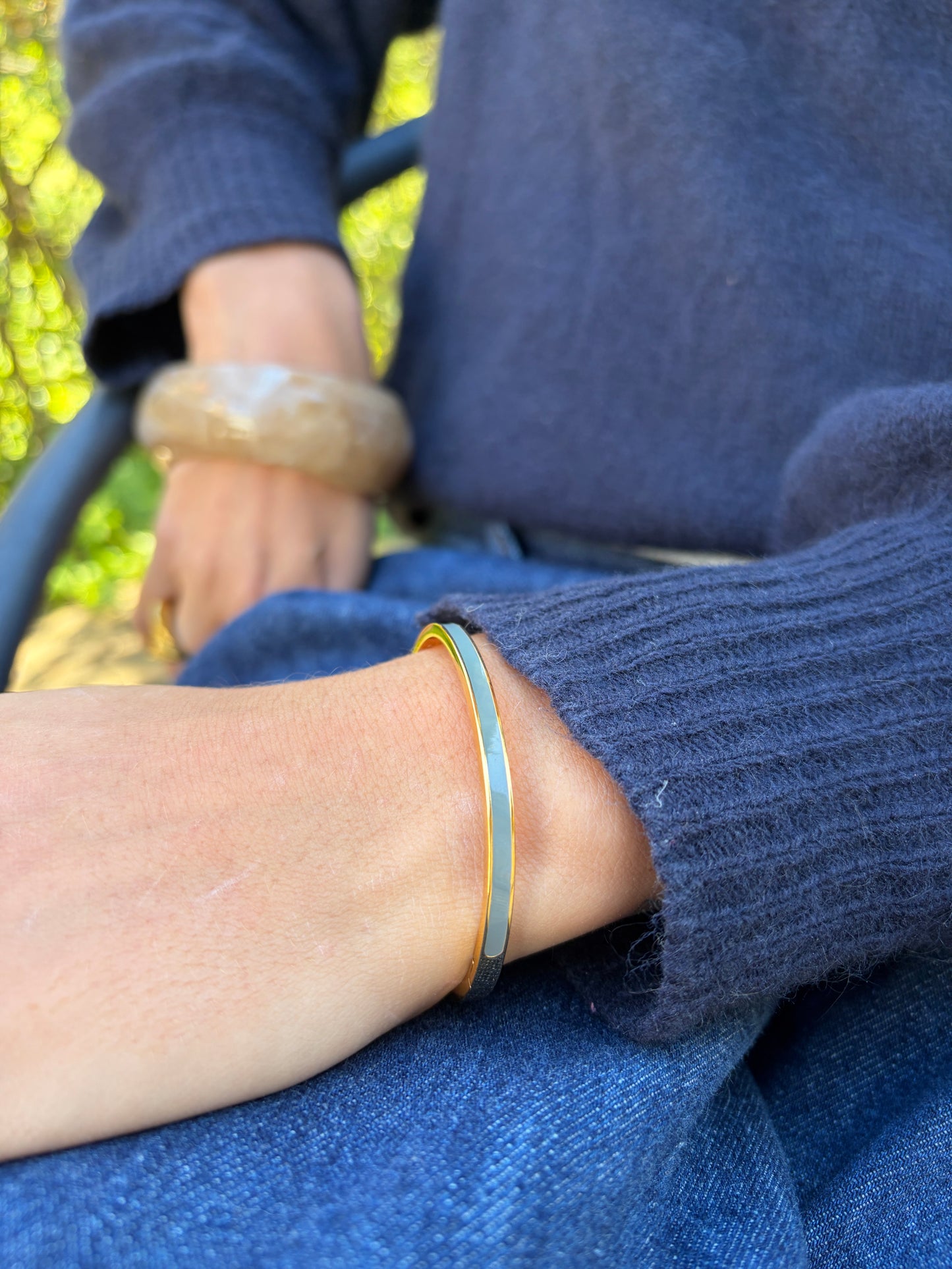 ADELE CPH DENMARK - Dora Armbånd Grå / Vandfast