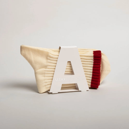 AYDO STUDIOS - Tennis strømper let bomuld / Hey red