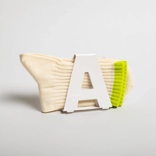 AYDO STUDIOS - Tennis strømper let bomuld / Citronpunk