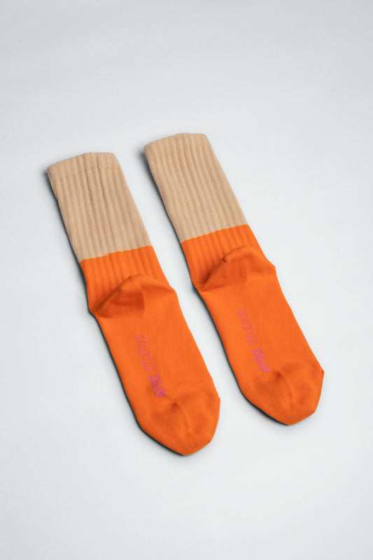 AYDO STUDIOS - London strømper - Sand/Orange
