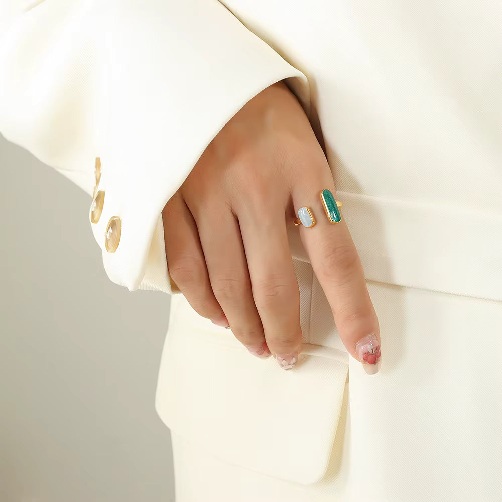 ADELE CPH DENMARK - Fransk Emaljering Trend Ring / Vandfast