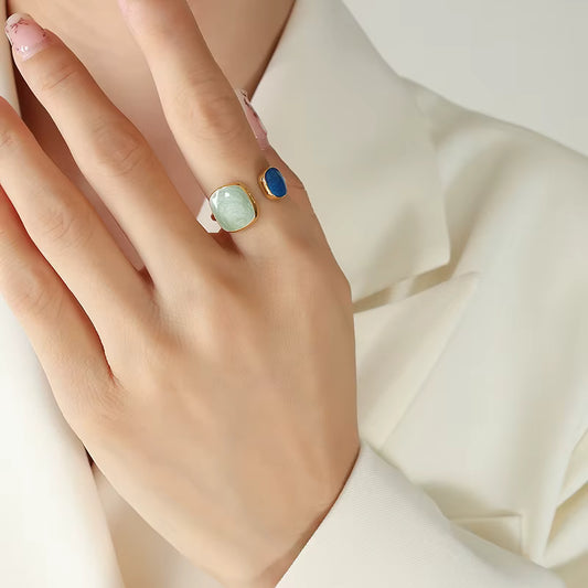ADELE CPH DENMARK - Fransk Emaljering Trend Ring / Vandfast