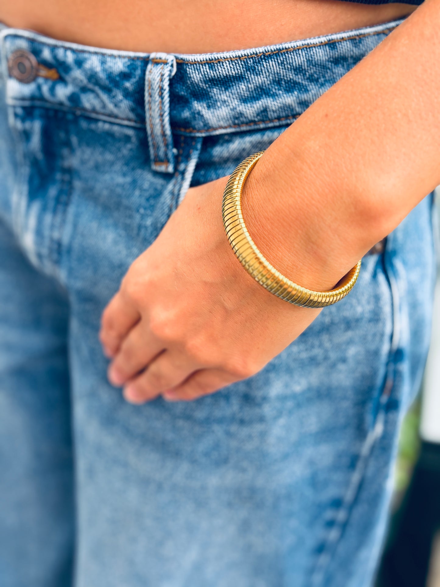 ADELE CPH DENMARK - Elastisk armbånd, 12 mm. Vandfast