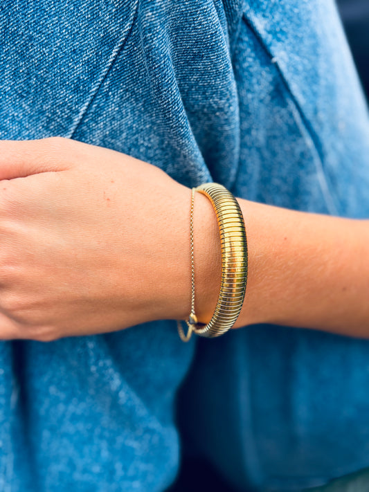 ADELE CPH DENMARK - Elastisk armbånd, 10 mm. Vandfast