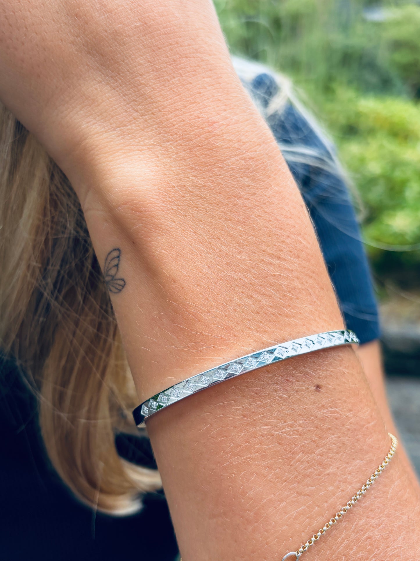 ADELE CPH DENMARK - Bangle med zirkoner / Vand