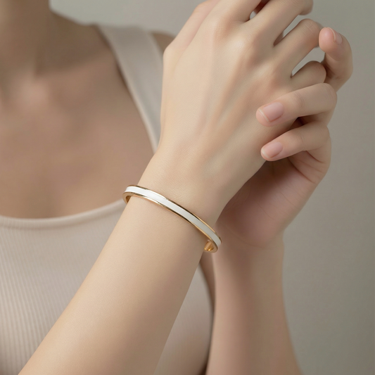 ADELE CPH DENMARK - Dora Armbånd Hvid / Vandfast