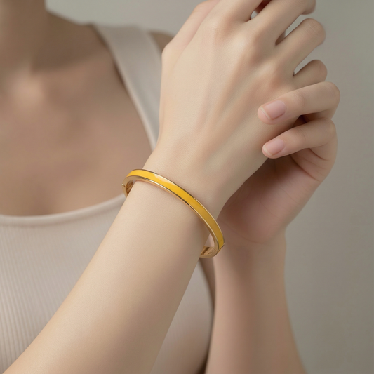 ADELE CPH DENMARK - Dora Armbånd Gul / Vandfast