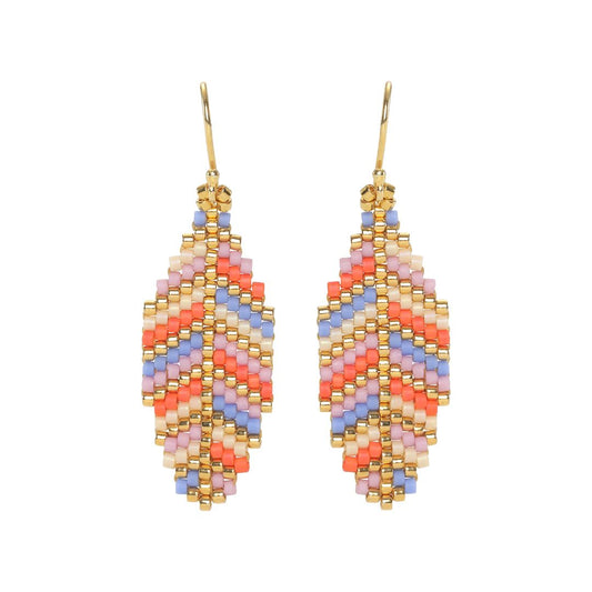 #272 Blade Orange/himmelblå/creme/orchid/guld ørekroge