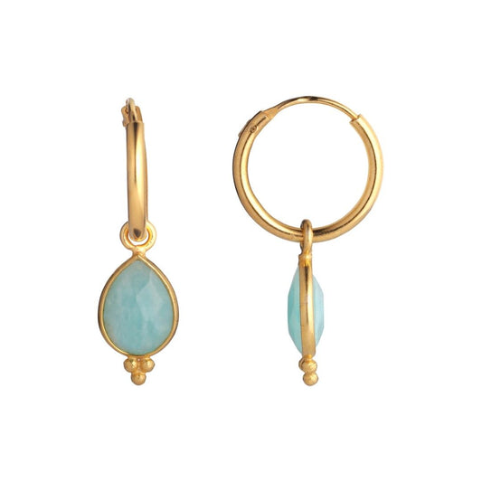 #138 Øreringe Amazonite