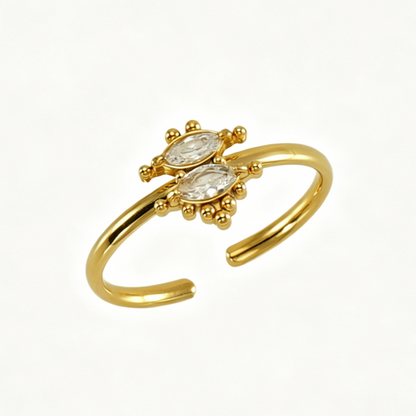 ADELE CPH DENMARK - Moderigtig ring med zirkon. Vandfast