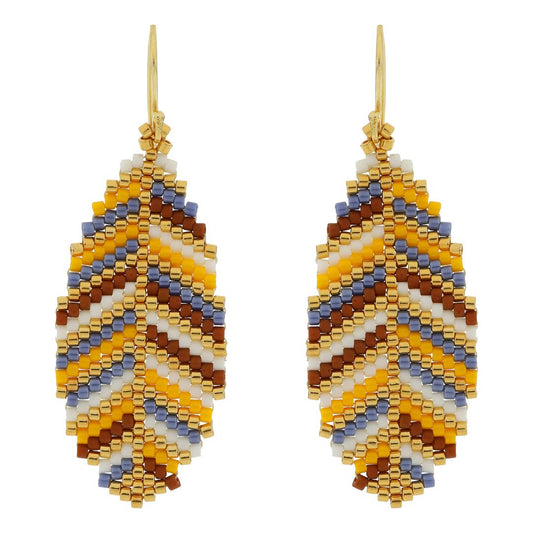 #177 Blade Gul/Blå/hvid/Karry/guld ørekroge