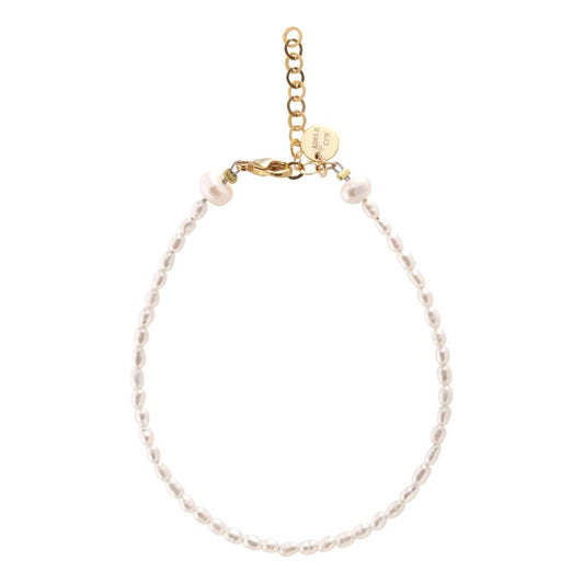 #320 Små ferskvandsperler Armbånd