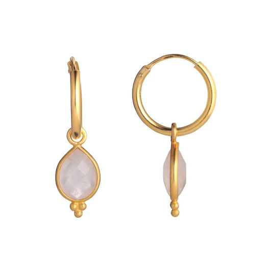 #135 Øreringe Rose Quartz.