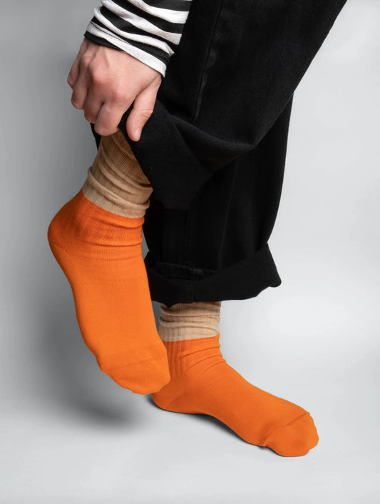 AYDO STUDIOS - London strømper - Sand/Orange