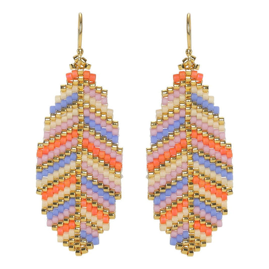 #271 Blade Orange/himmelblå/creme/orchid/guld ørekroge